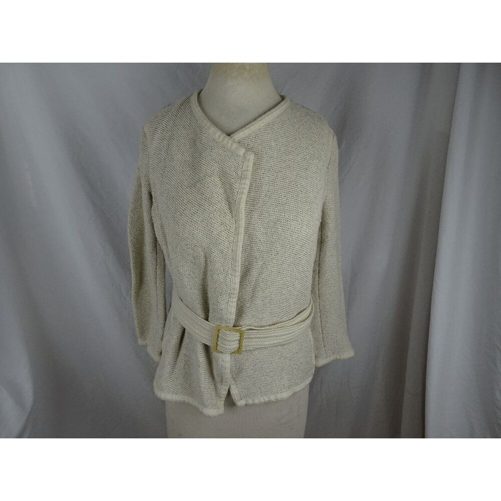 Vince. Women Jacket Sweater with Belt and Pockets Size M
